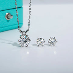 Timeless Moissanite Bridal Jewelry Set