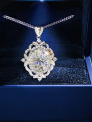 Exquisite 5 Carat Moissanite Pendant Necklace