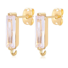 Juya 18K Gold Plated Bridal Jewelry Making Ear Wire Fasteners