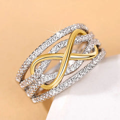 Timeless Cubic Zirconia Love Rings