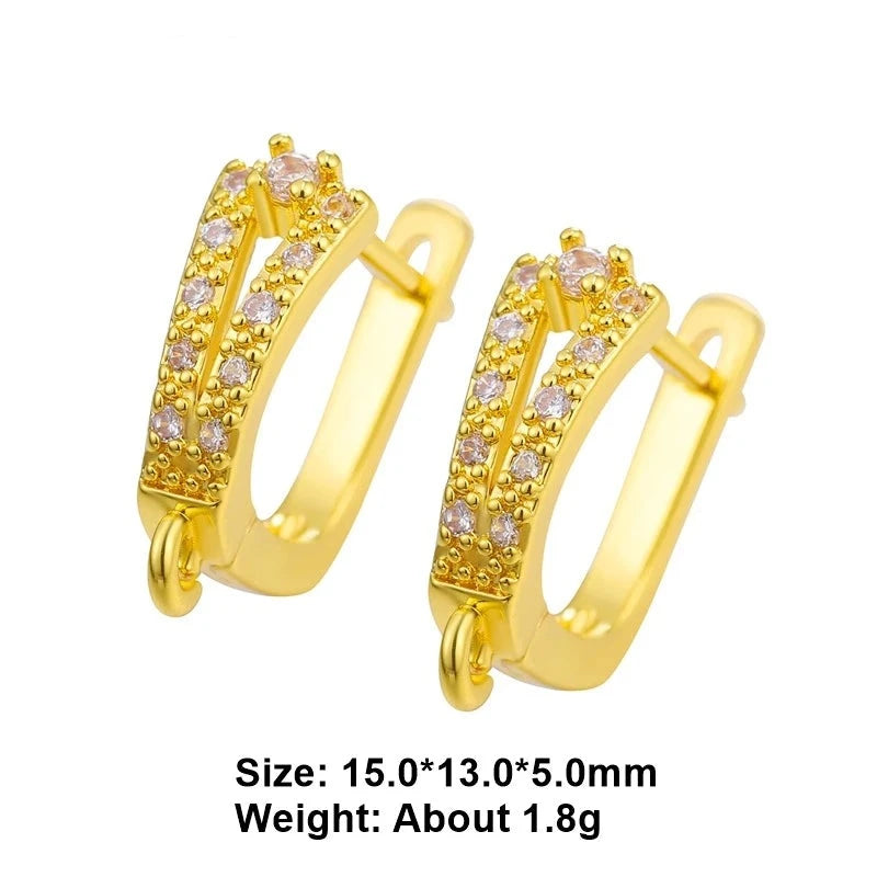 Juya 18K Real Gold and Silver Plated Ear Wire Hooks