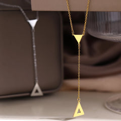 Triangle Tassel Pendant Necklace For Women