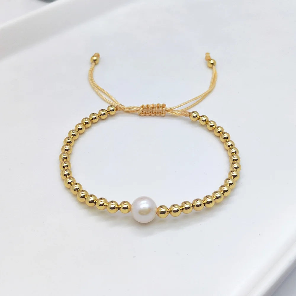 KKBEAD 18k Gold Plated Charm Bracelets