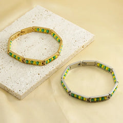 Quality Waterproof Stainless Steel Beaded Bracelet