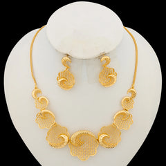 18K Gold-Plated Geometric Jewelry Ensemble