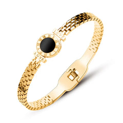 Woman Bijoux 18K Gold Back To Rome Love Letter Bracelet