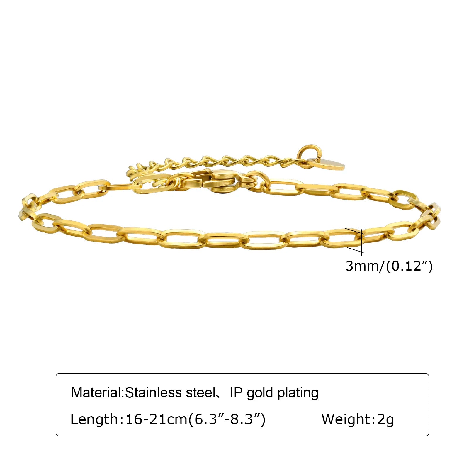 Vantage 18k Gold Chain Bracelet for Women