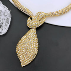 Luxurious 18k Gold Plated Jewelry Set for Women