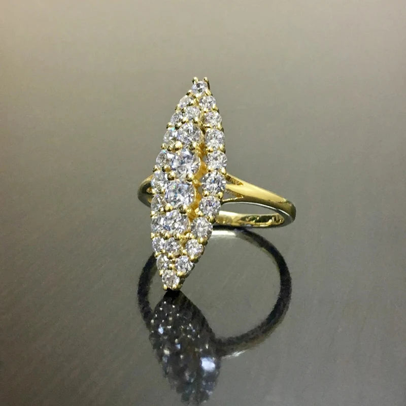 Elegant Marquise Shaped Rings