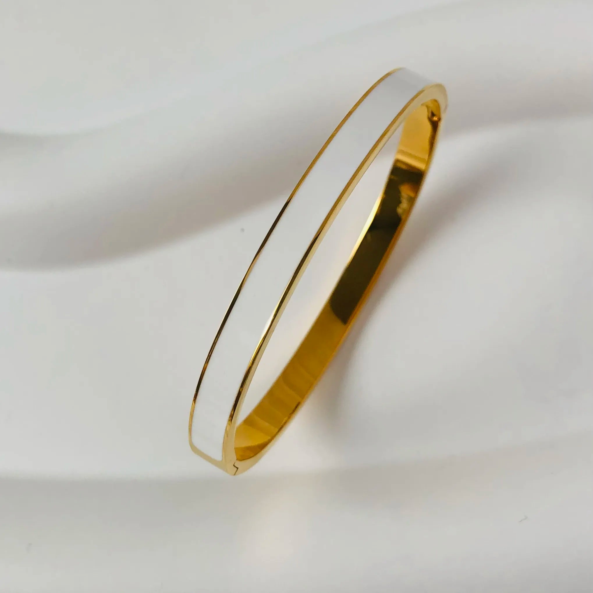 Chic 18K Gold-Plated Zirconia Bangles