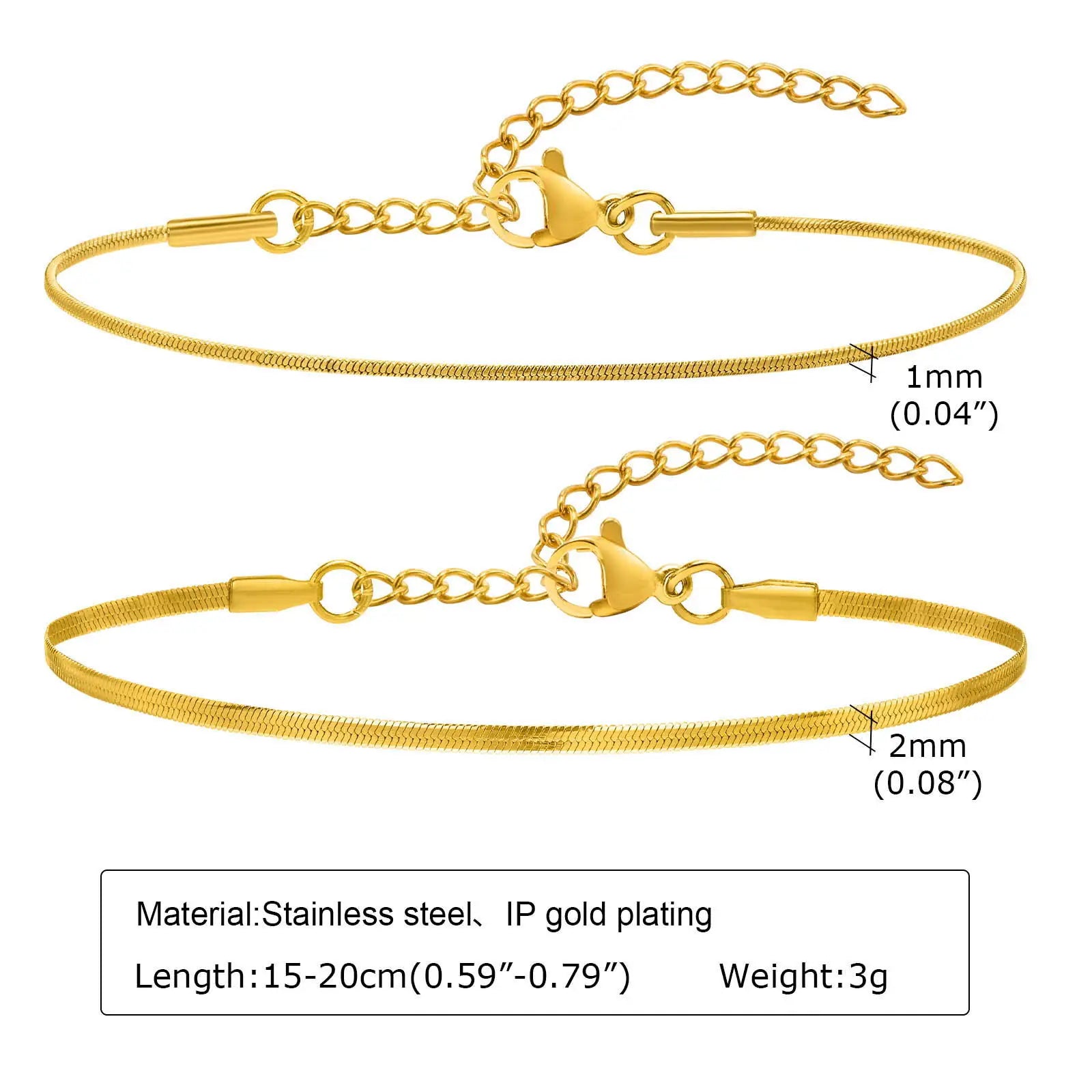 Vantage 18k Gold Chain Bracelet for Women