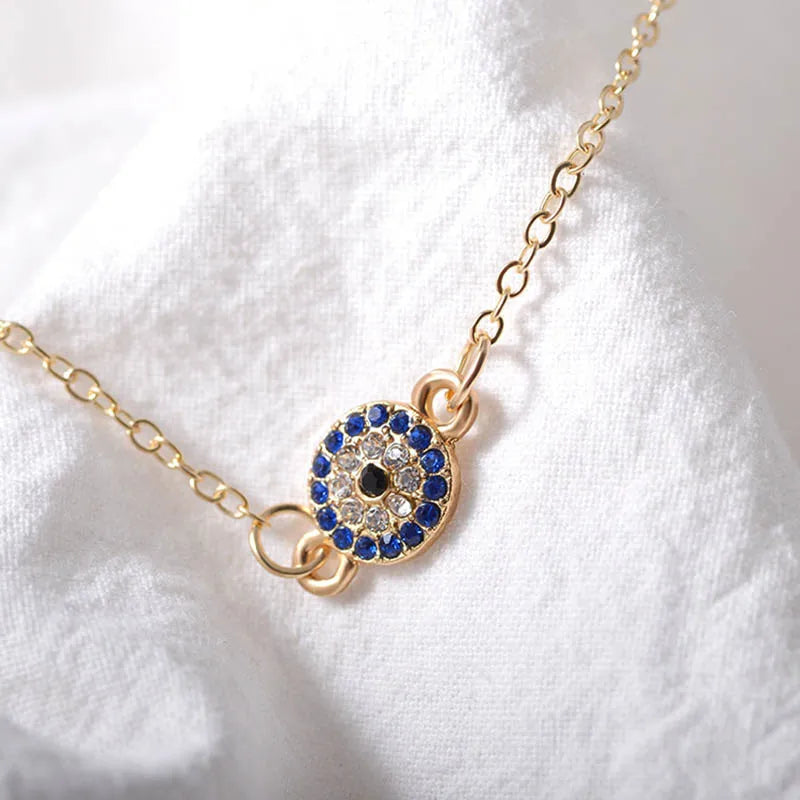 Blue Evil Eye Anklets for Women