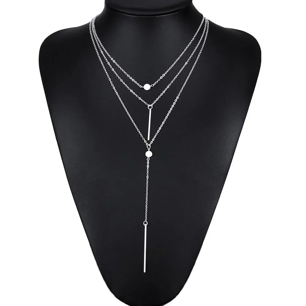 Trendy Multi-layer Dot Pendant Necklaces