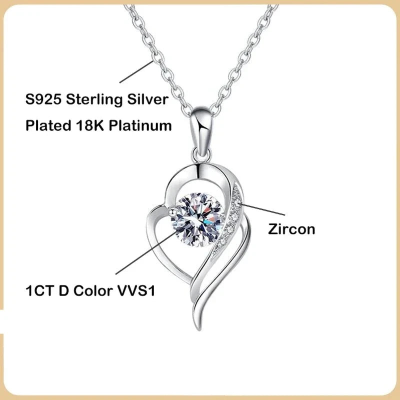 Elegant Moissanite Pendant Necklace