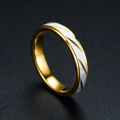 Unique Wave Pattern Couple Rings for Women