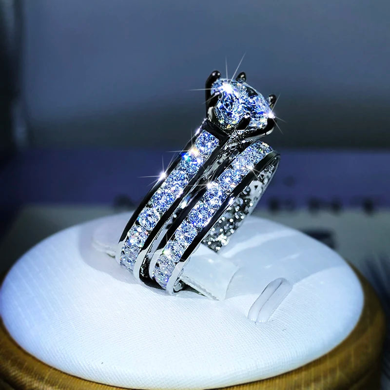 Luxury 925 Silver Engagement Rings for Women