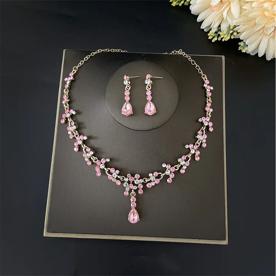 Fashion Rhinestone Bridal Jewelry Set for Women