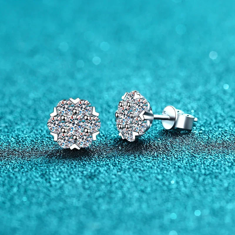 Moissanite Diamond Stud Earrings