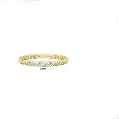 Heart Cut Zircon Tennis Bracelet for Women - 925 Sterling Silver