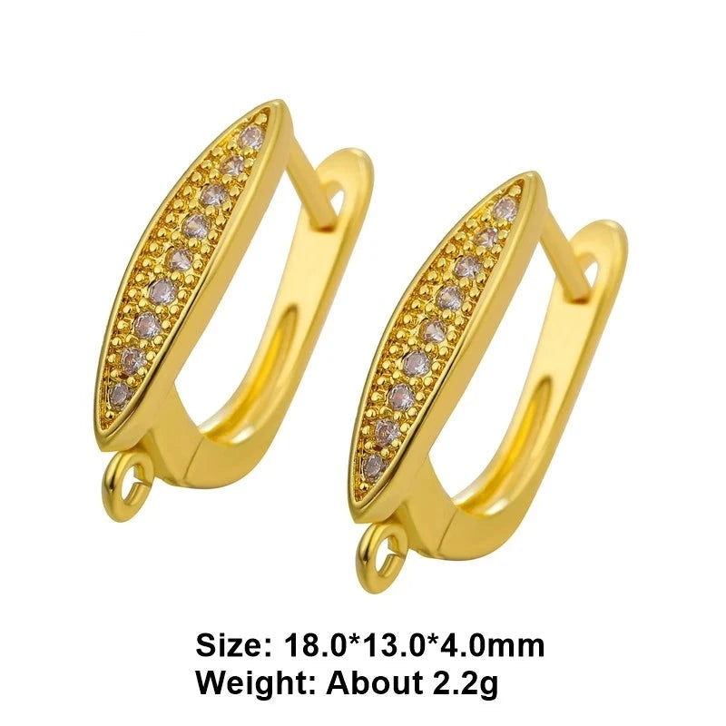 Juya 18K Real Gold and Silver Plated Ear Wire Hooks