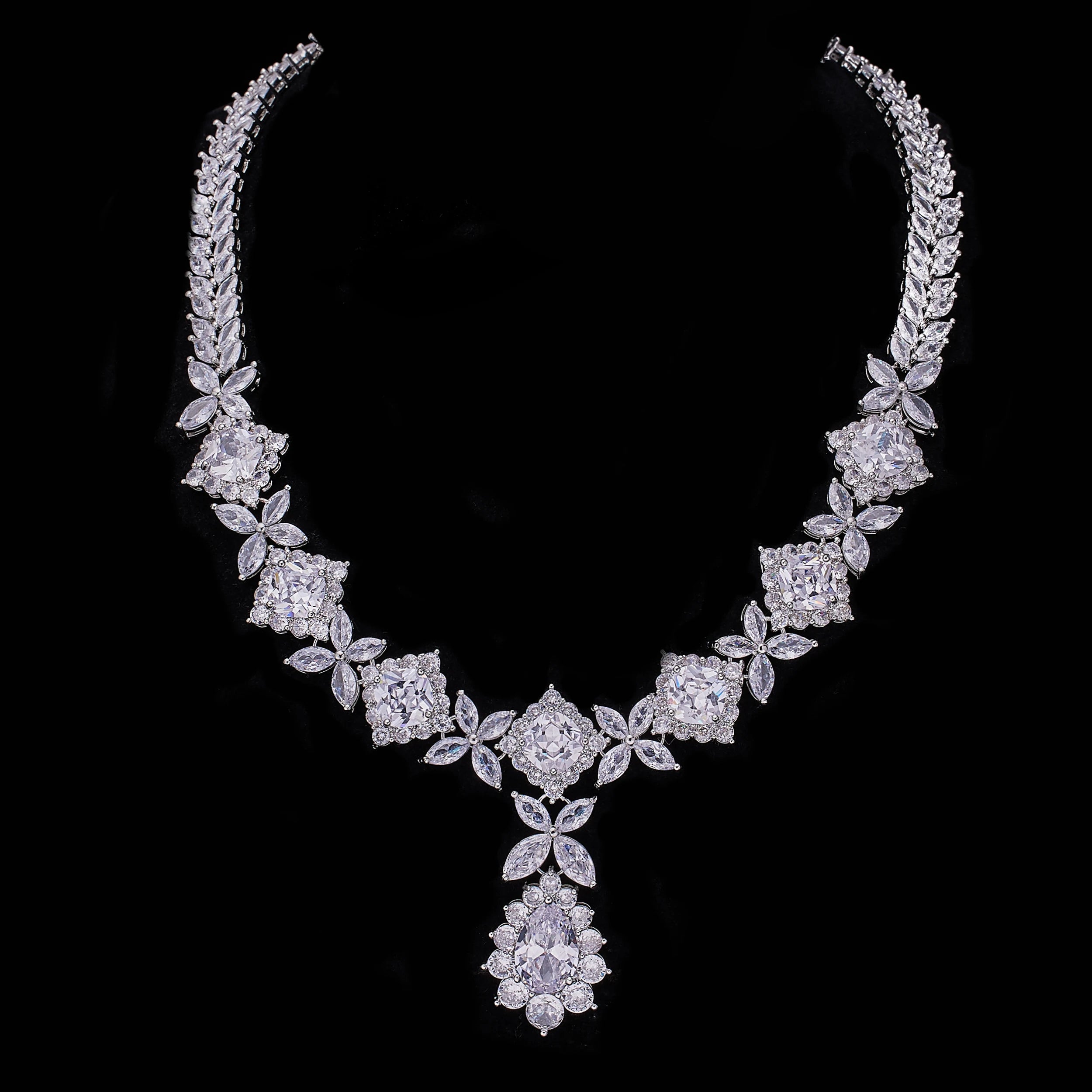 2024 Best-Selling 4-Piece Cubic Zirconia Bridal Jewelry Set