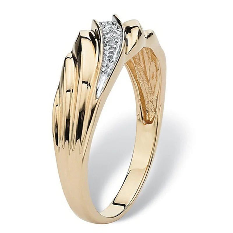 Stylish Twisted Design Couples Rings