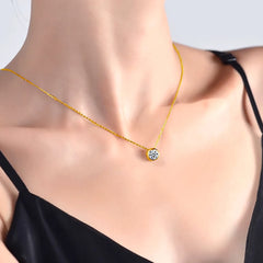 Elegant Moissanite Diamond Pendant Necklace