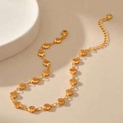 Hollow Flower 18K Gold Chain Foot Jewelry