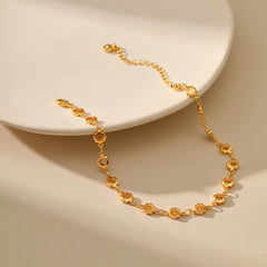 Hollow Flower 18K Gold Chain Foot Jewelry