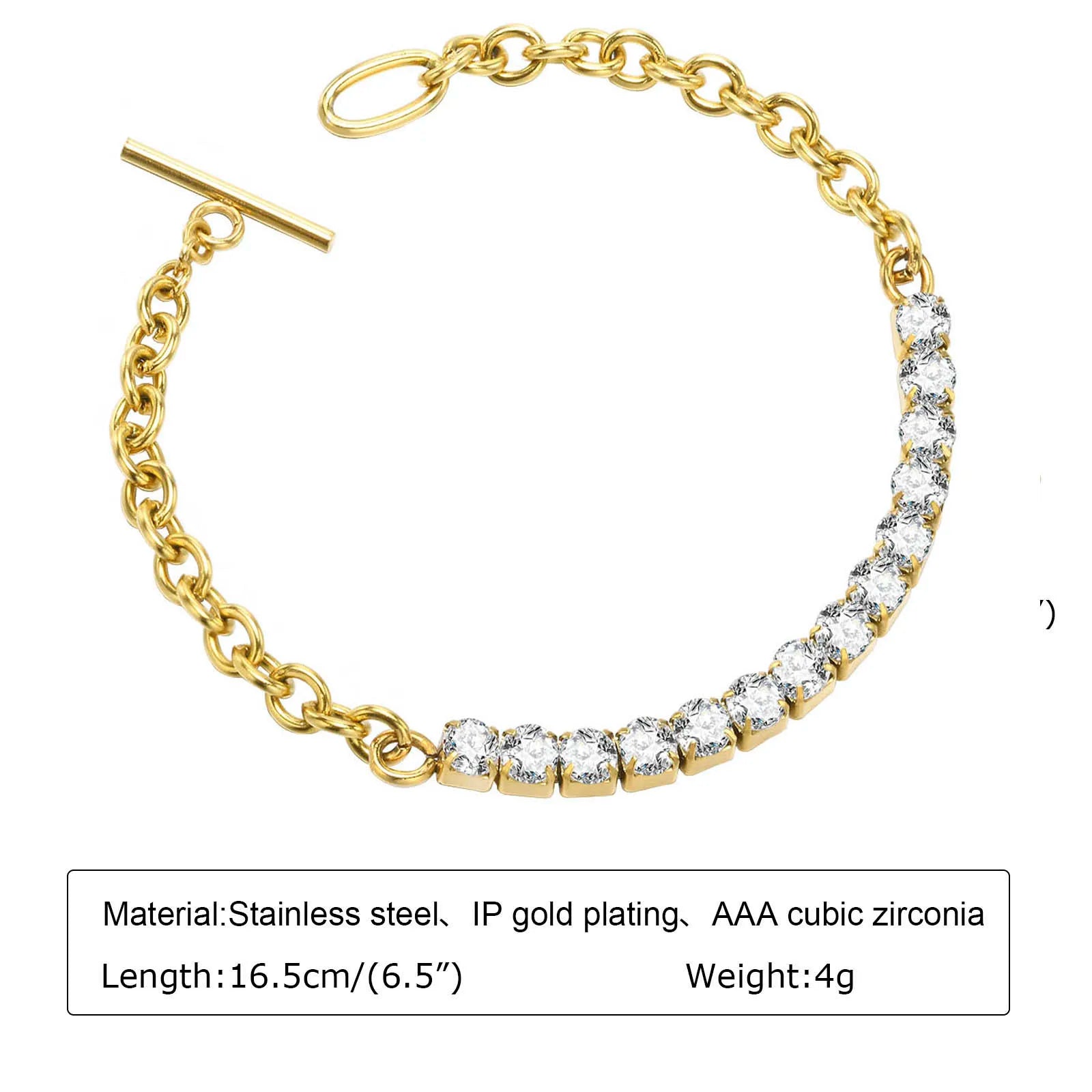 Vantage 18k Gold Chain Bracelet for Women