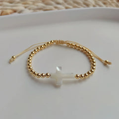 KKBEAD 18k Gold Plated Charm Bracelets