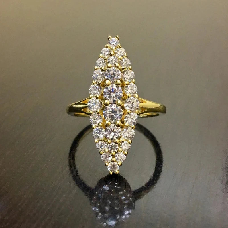 Elegant Marquise Shaped Rings