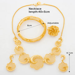 18K Gold-Plated Geometric Jewelry Ensemble