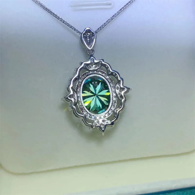 Exquisite 5 Carat Moissanite Pendant Necklace