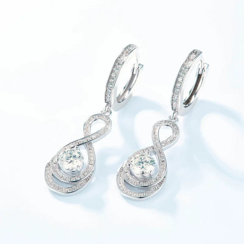 Moissanite Diamond Waterdrop Jewelry Set