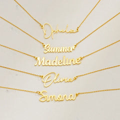 Trendy Personalized Name Pendant Necklace