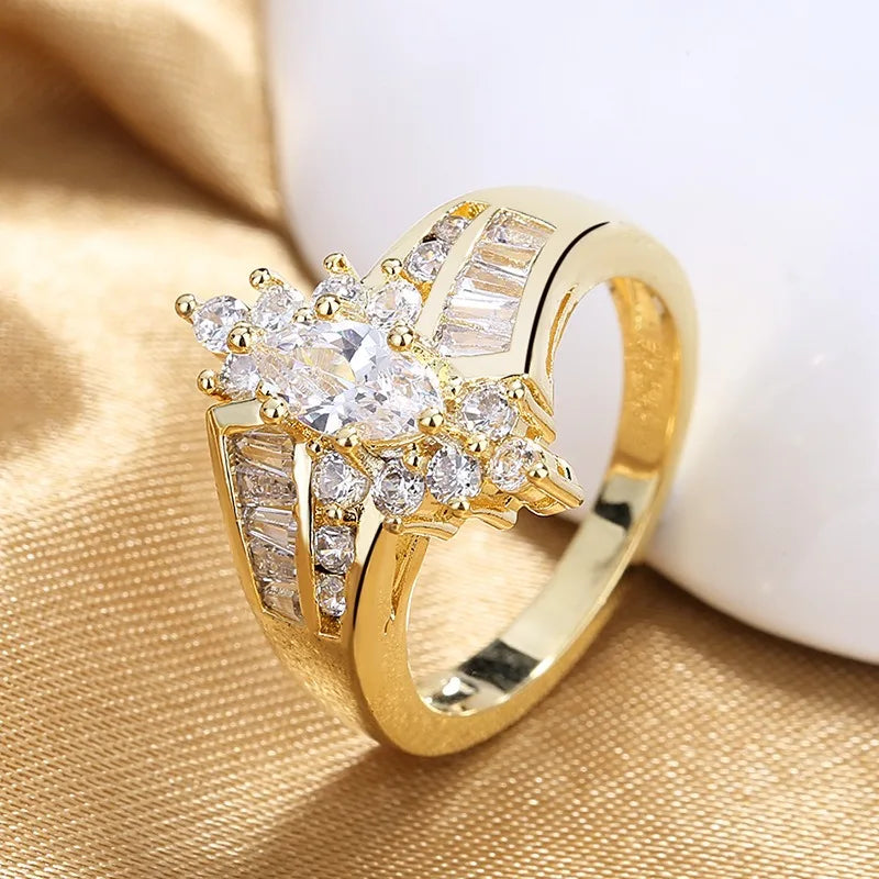 Charming Heart-Shaped Ring Set