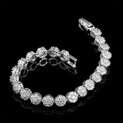 Elegant Tennis Style Bangles with Sparkling Stones