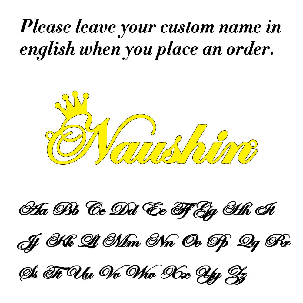 Trendy Personalized Name Pendant Necklace