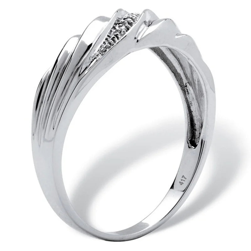 Stylish Twisted Design Couples Rings