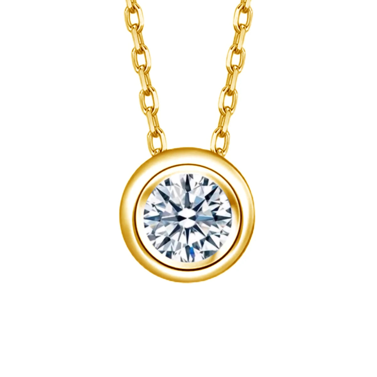 Elegant Moissanite Diamond Pendant Necklace