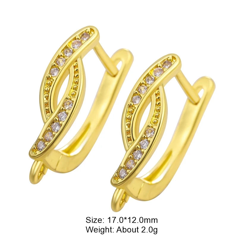 Juya 18K Real Gold and Silver Plated Ear Wire Hooks