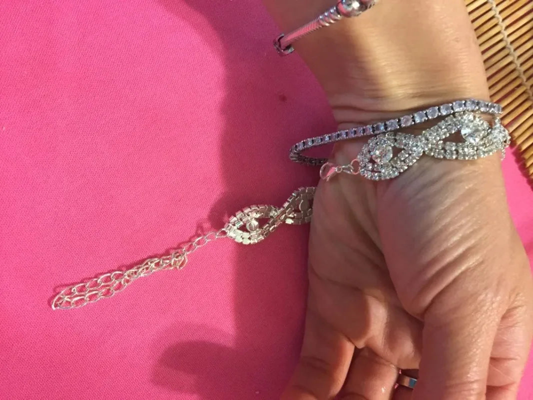 Rhinestone Wrist Chain Luxury Bracelet