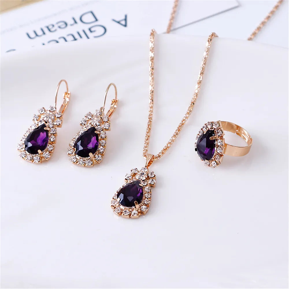 Classic Double Heart Jewelry Set