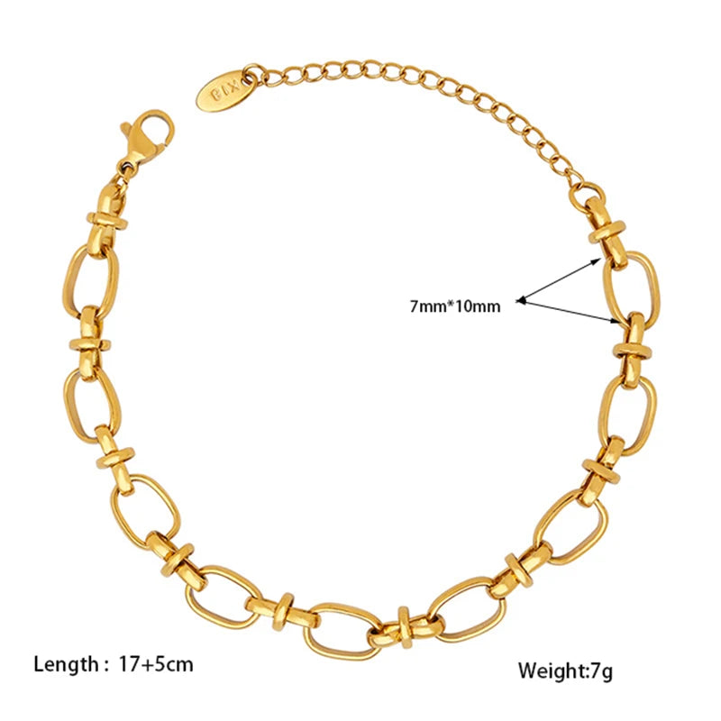 Chic Stainless Steel Cubic Zircon Bracelet