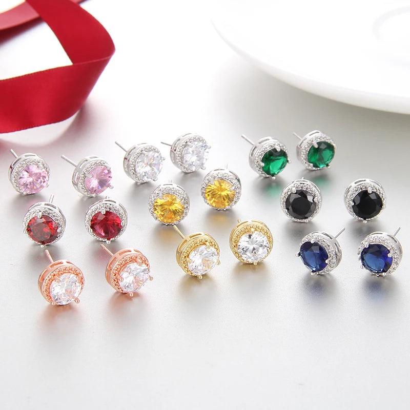 Timeless Cubic Zirconia Stud Earrings