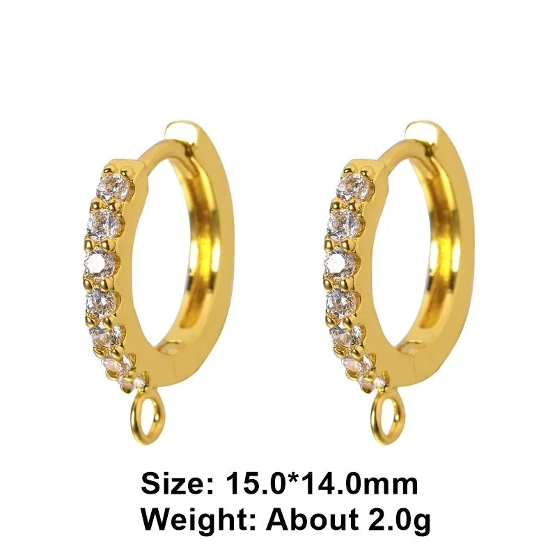 Juya 18K Real Gold and Silver Plated Ear Wire Hooks